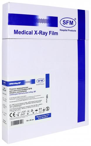 Пленка рентген. SFM X-Ray BF общ. назнач., синечувств., 18*24 мм, 100л/уп