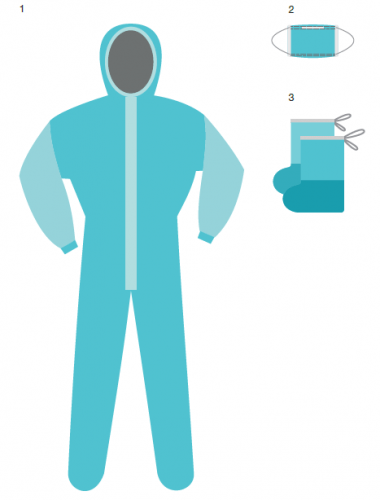 Комплект одежды хирургический ГЕКСА КХ-87, однораз., нестерильн.