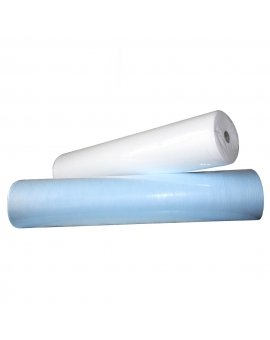 EL-P27 R Простыня 70*200 см, 17 гр/м2, рулон с перф., SMS, 100 шт, голубая/белая